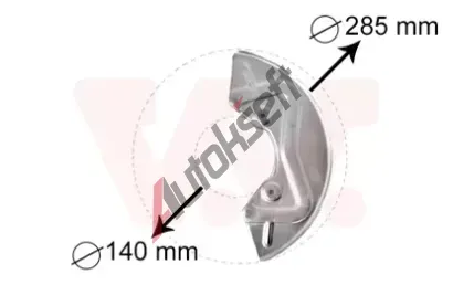 VAN WEZEL Ochrann plech proti rozstikovn - brzdov kotou VAW 5826371, 5826371