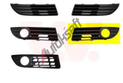 VAN WEZEL Větrací mřížka - nárazník VAW 5828593, 5828593 VAN WEZEL Větrací mřížka - nárazník VAW 5828593, 5828593