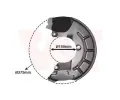 VAN WEZEL Ochrann plech proti neistotm brzdovho kotoue ‐ VAW 5829371