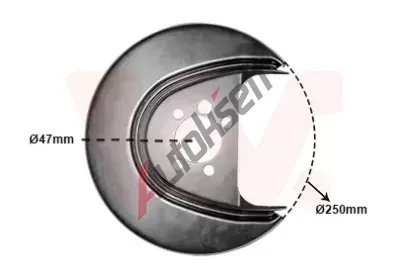 VAN WEZEL Ochranný plech proti nečistotám brzdového kotouče VAW 5829374, 5829374 VAN WEZEL Ochranný plech proti nečistotám brzdového kotouče VAW 5829374, 5829374