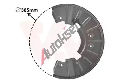 VAN WEZEL Ochrann plech proti neistotm brzdovho kotoue VAW 5846371, 5846371