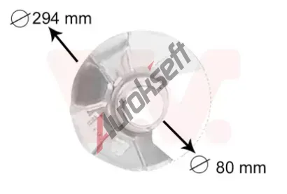 VAN WEZEL Ochrann plech proti rozstikovn - brzdov kotou VAW 5858371, 5858371