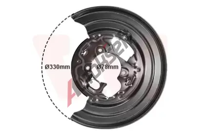 VAN WEZEL Ochrann plech proti neistotm brzdovho kotoue VAW 5862374, 5862374