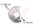 Ochrann plech proti neistotm brzdovho kotoue VAN WEZEL ‐ VAW 5870371