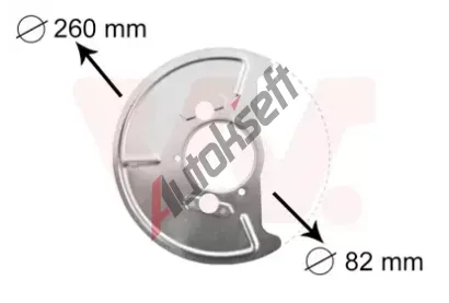 VAN WEZEL Ochrann plech proti rozstikovn - brzdov kotou VAW 5870371, 5870371