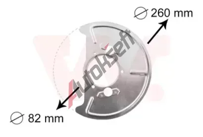 VAN WEZEL Ochrann plech proti rozstikovn - brzdov kotou VAW 5870372, 5870372