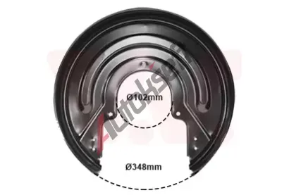 VAN WEZEL Ochrann plech proti neistotm brzdovho kotoue VAW 5874374, 5874374