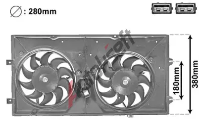 VAN WEZEL Vtrk - chlazen motoru VAW 5874748, 5874748
