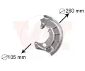 Ochrann plech proti neistotm brzdovho kotoue VAN WEZEL ‐ VAW 5880371