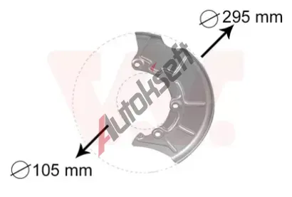 VAN WEZEL Ochrann plech proti rozstikovn - brzdov kotou VAW 5888371, 5888371