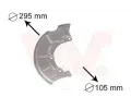 Ochrann plech proti neistotm brzdovho kotoue VAN WEZEL ‐ VAW 5888372