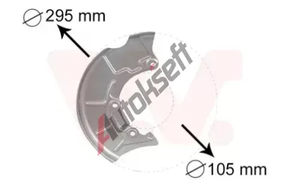 VAN WEZEL Ochrann plech proti rozstikovn - brzdov kotou VAW 5888372, 5888372