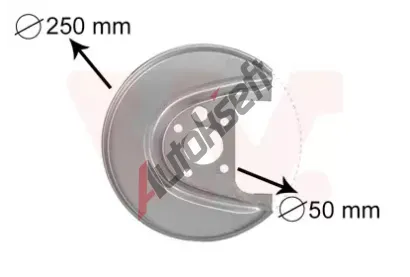 VAN WEZEL Ochrann plech proti neistotm brzdovho kotoue VAW 5888373, 5888373