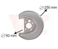 Ochrann plech proti neistotm brzdovho kotoue VAN WEZEL ‐ VAW 5888374