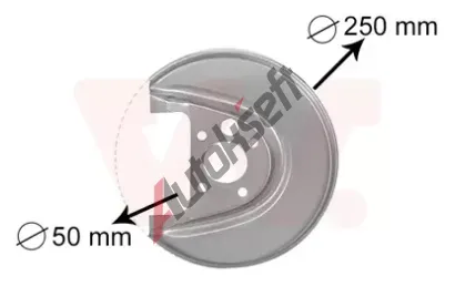 VAN WEZEL Ochrann plech proti rozstikovn - brzdov kotou VAW 5888374, 5888374