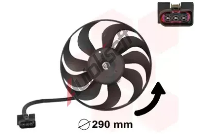 VAN WEZEL Vtrk chlazen motoru VAW 5888745, 5888745