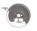 Ochrann plech proti neistotm brzdovho kotoue VAN WEZEL ‐ VAW 5892373