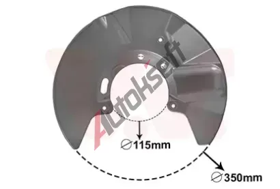 VAN WEZEL Ochrann plech proti neistotm brzdovho kotoue VAW 5897371, 5897371