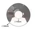 Ochrann plech proti neistotm brzdovho kotoue VAN WEZEL ‐ VAW 5897372