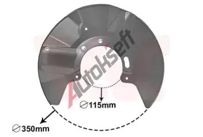 VAN WEZEL Ochrann plech proti neistotm brzdovho kotoue VAW 5897372, 5897372