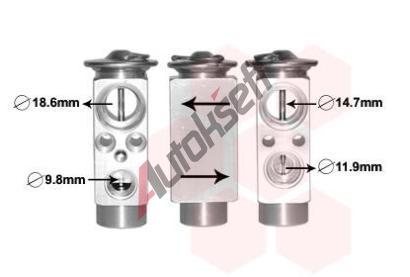VAN WEZEL Expanzn ventil klimatizace VAW 59001172, 59001172