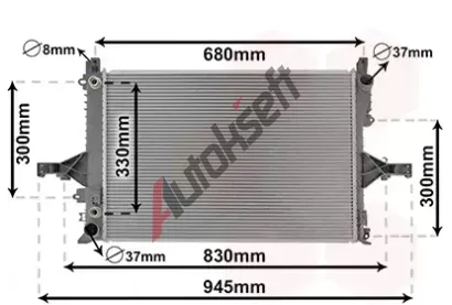 VAN WEZEL Chladi vody VAW 59002115, 59002115