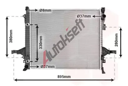VAN WEZEL Chladi vody VAW 59002133, 59002133