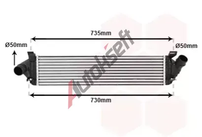 VAN WEZEL Chladi vzduchu intercooler VAW 59004134, 59004134