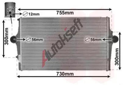 VAN WEZEL Chladi vzduchu intercooler VAW 59004137, 59004137