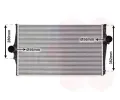 Chladi vzduchu intercooler VAN WEZEL ‐ VAW 59004151