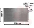 Kondenztor klimatizace VAN WEZEL ‐ VAW 59005150