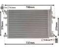 VAN WEZEL Kondenztor - klimatizace ‐ VAW 59005152