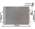 Kondenztor klimatizace VAN WEZEL ‐ VAW 59005161