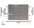 Kondenztor klimatizace VAN WEZEL ‐ VAW 59005166