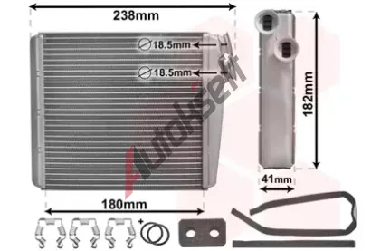 VAN WEZEL Vmnk tepla vnitnho vytpn VAW 59006163, 59006163