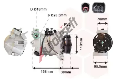 VAN WEZEL Kompresor - klimatizace VAW 5900K143, 5900K143