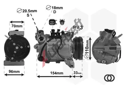 VAN WEZEL Kompresor klimatizace VAW 5900K183, 5900K183