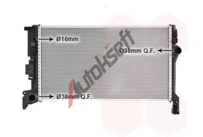 VAN WEZEL Chladič vody VAW 59012702, 59012702 VAN WEZEL Chladič vody VAW 59012702, 59012702