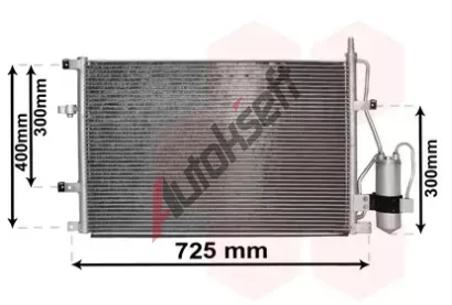 VAN WEZEL Kondenztor klimatizace VAW 59015107, 59015107