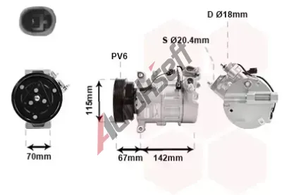VAN WEZEL Kompresor klimatizace VAW 5901K002, 5901K002