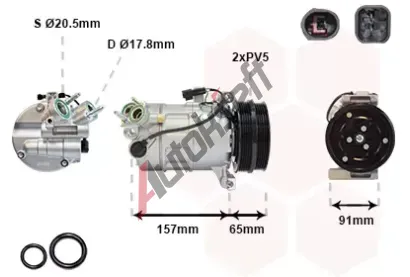 VAN WEZEL Kompresor klimatizace *** IR PLUS *** VAW 5901K700, 5901K700