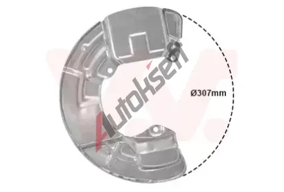 VAN WEZEL Ochrann plech proti neistotm brzdovho kotoue VAW 5920371, 5920371