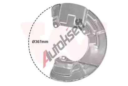 VAN WEZEL Ochrann plech proti neistotm brzdovho kotoue VAW 5920372, 5920372