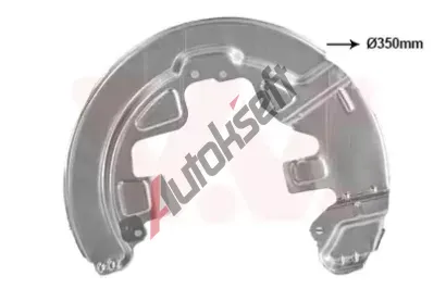 VAN WEZEL Ochrann plech proti neistotm brzdovho kotoue VAW 5922372, 5922372