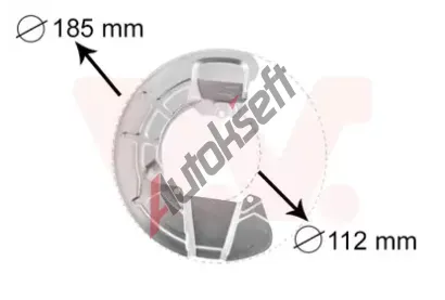 VAN WEZEL Ochrann plech proti rozstikovn - brzdov kotou VAW 5930371, 5930371
