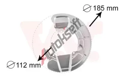 VAN WEZEL Ochrann plech proti rozstikovn - brzdov kotou VAW 5930372, 5930372