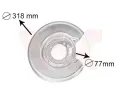 Ochrann� plech proti ne�istot�m brzdov�ho kotou�e&nbsp;VAN WEZEL&nbsp;&dash;&nbsp;VAW 5994373