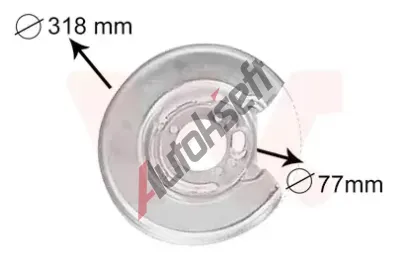VAN WEZEL Ochrann� plech proti rozst�ikov�n� - brzdov� kotou� VAW 5994373, 5994373