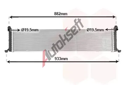 VAN WEZEL Chladi vody VAW 69012702, 69012702