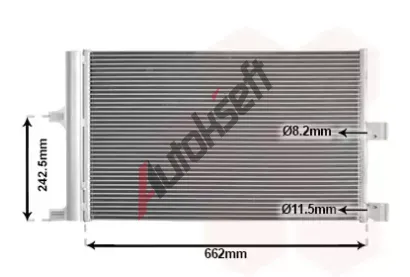 VAN WEZEL Kondenzátor klimatizace VAW 69015703, 69015703 VAN WEZEL Kondenzátor klimatizace VAW 69015703, 69015703